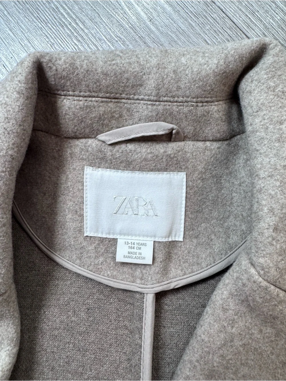 Wool-Blend Camel Single-Breasted Coat - Girl’s Jacket